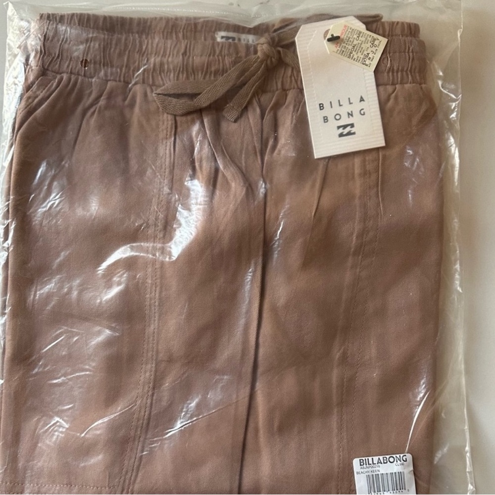 BILLABONG Brown / Putty Beachy Keen High Waist Woven Pant Size Various - Picture 2 of 6